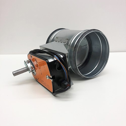 Uteluftsspjäll Ø160 fjäderåtergång